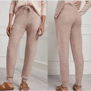 Anthropologie Saturday Sunday Pink Virginia Knit Jogger Sweatpants Size L